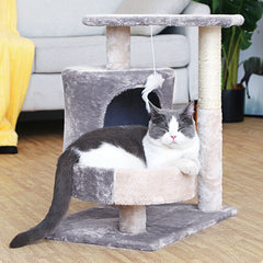 Cat Tree, Cat Nest, Rest and Entertainment Integrated, Cat Jumping Platform, Cat Scratching Board, Cat Scratching Pole, Pet Cat Supplies for Cats' Safety, Indoor Cats