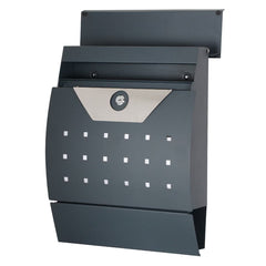 Phoenix Estilo Front Loading Letter Box MB0122KA in Graphite Grey with Key Lock