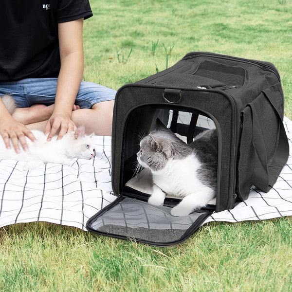 Large Pet Carrier Bag Portable Soft Fabric Fold Dog Cat Puppy Travel Bag in UK