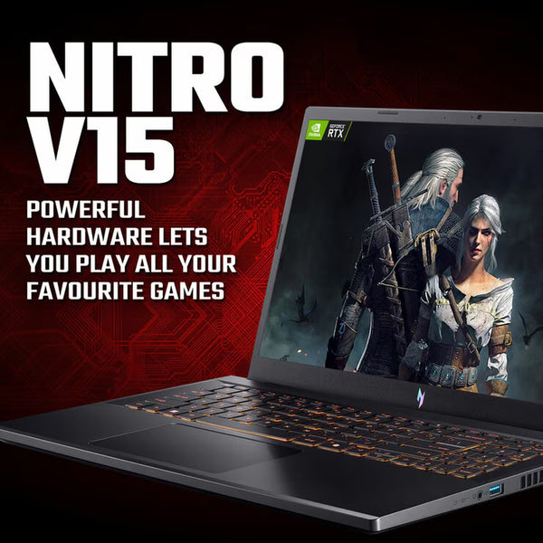 Acer Nitro V15, Intel Core I7, 16GB RAM, 1TB SSD, NVIDIA Geforce RTX 5060, 15.6 Inch Gaming Laptop, NH.QZAEK.004