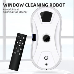 Ahwoihs Automatic Electric Window Cleaning Robot with Water Spray and Remote Control - 5600Pa Powerful Suction for Interior Glass
