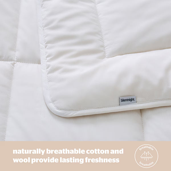Silentnight Natural Wool Lightweight Duvet in 3 Sizes