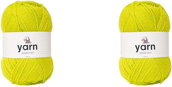 Korbond DK Beige Yarn - 100G Acrylic Wool - Lightweight, Hypoallergenic & Durable Double Knit Crochet Yarn Knitting Wool (290M Total)