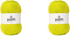 Korbond DK Beige Yarn - 100G Acrylic Wool - Lightweight, Hypoallergenic & Durable Double Knit Crochet Yarn Knitting Wool (290M Total)