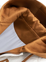 2025 New Men's Winter Warm Jacket with Letter Embroidery, Thickened Warm Casual Hooded 2-in-1 Look Padded Coat, Camping Christmas New Arrival