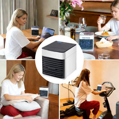 Fan with Humidification, Air Purification, and Cooling Functions