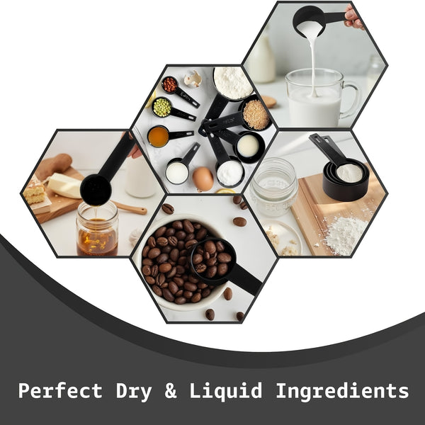 12pcs/22pcs/30pcs/37pcs, Kitchen Utensils Set, Kitchen Cooking Utensils Set, Spoon, Spatula, 446F Heat Resistant Non Stick Food Grade Silicone And Wooden Handles, Measuring Cups And Spoons, S Hooks