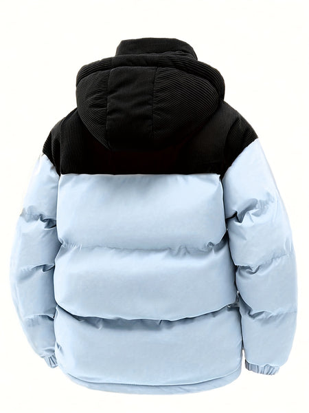 SIJIDOUPick:Men's Winter Hooded Warm Padded Jacket Stylish Trendy Thickened Coat for Autumn/Winter