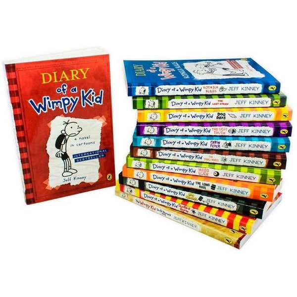 Diary of a Wimpy Kid Collection 12 Books Box Set by Jeff Kinney
