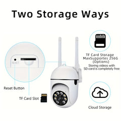 1pc Camera with Full Color Night Vision Wireless WIFI 1080P Full HD Indoor/Outdoor Camera 2-Way Audio Wireless WIFI Security Camera