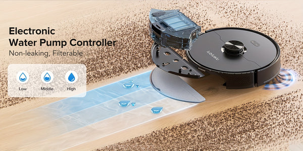 3-in-1 Robot Vacuum and Mop | 6000Pa Strong Suction, 3.0L Dust Bag, 70-Day Self-Emptying, 360° PSD Obstacle Avoidance, Multi-Floor Mapping, WiFi/Alexa/APP Control, L15MAX, Lubluelu Brand
