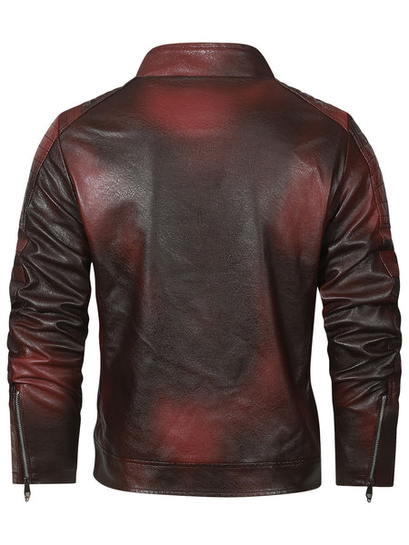 Autumn And Winter Small Collar Jacket Male Korean Version Slim Jacket New Trend Motorcycle Jacket Male Bomber Jacket Jacket for Men