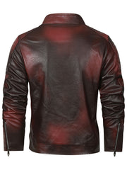 Autumn And Winter Small Collar Jacket Male Korean Version Slim Jacket New Trend Motorcycle Jacket Male Bomber Jacket Jacket for Men
