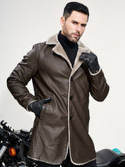 Men's Mid-Length Jacket, Business Large Lapel Blazer Coat, Stylish and Professional Outerwear, Perfect for Office and Formal Occasions