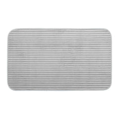 2 Piece VERTICAL Bath Mat Set Extra Soft Easy Care Plush Bath Rug + Toilet Mats Super Absorbent Non Slip Bathmat for Bathroom Toilet Shower
