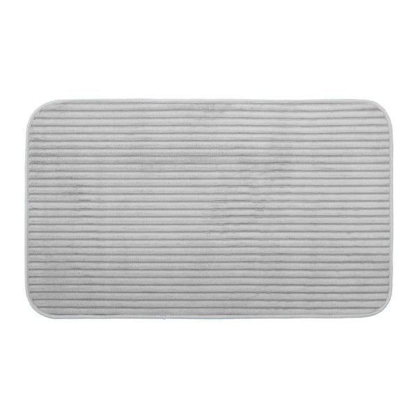 2 Piece VERTICAL Bath Mat Set Extra Soft Easy Care Plush Bath Rug + Toilet Mats Super Absorbent Non Slip Bathmat for Bathroom Toilet Shower