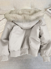 Autumn and Winter Women's Furry Jacket Coat