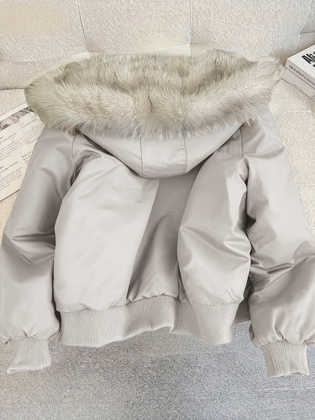 Autumn and Winter Women's Furry Jacket Coat