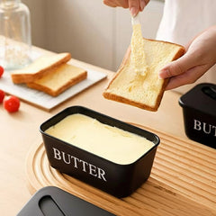 Butter Box Set with Professional Stainless Steel Spreader | Food & Snack Storage Container, Fridge Organizer Box - Ideal for Butter & Kitchen Use