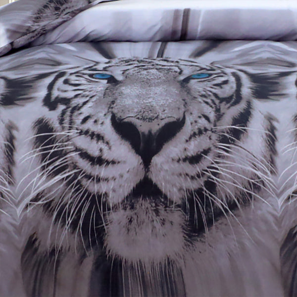 4pcs Printed Duvet Cover Set, Soft Comfortable Multi-design Printed Bedding Set, For Bedroom, Guest Room (1 Fitted sheet + 2 Pillowcases + Without Core) Trendy Design, Soft Fabric, Brushed Material, Lightweight