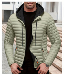 Lightweight Warm Hooded Jacket - Windproof, Ultra-Warm Padding, Quilted Design, Practical Storage Pockets, Suitable for Winter Daily Wear and Outdoor Occasions, Nylon Fabric, Zip Closure, Regular Fit, Winter Coat | Hooded Jacket |