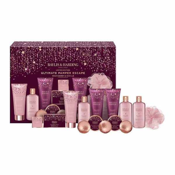 Baylis & Harding Ultimate Pamper Gift Set, Wild Cherry and Vanilla