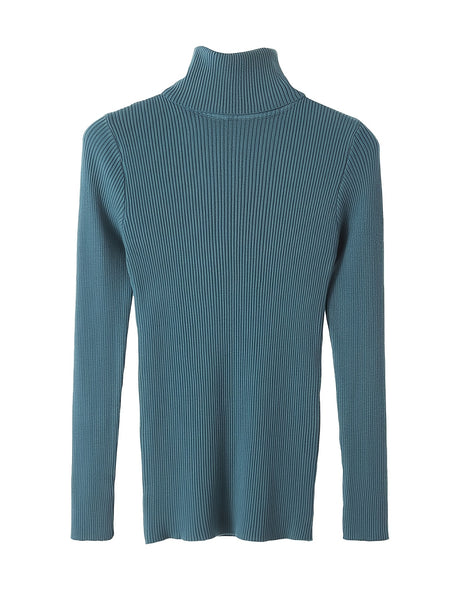 3pcs Women's Solid Color High Neck Turtle Neck Sweaters - Long Sleeve Office Wear, Soft Stretchable Winter Pullover, Suit Top, Machine Washable for or Semi-Formal Attire