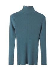 3pcs Women's Solid Color High Neck Turtle Neck Sweaters - Long Sleeve Office Wear, Soft Stretchable Winter Pullover, Suit Top, Machine Washable for or Semi-Formal Attire
