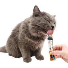 Cat Yoghurt Lickable Treats (25 Pack) Mixed Variety - Chicken, Salmon, Tuna & Shrimp – Creamy Cat Treats Made with Real Meat – 12g Each 4 Flavours