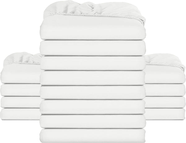 Utopia Bedding Fitted Sheet Double, Grey - Deep Pocket 14 Inch (35 Cm) - Easy Care - OEKO-TEX Certified - Soft Brushed Microfibre Fabric - Shrinkage and Fade Resistant - Bottom Sheet