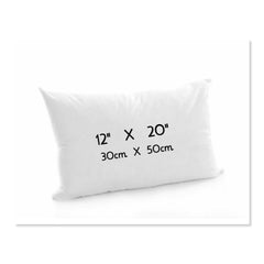 Oblong Cushion Pads Rectangular Shape Deep Fill Inner Insert Hollowfiber Cushions