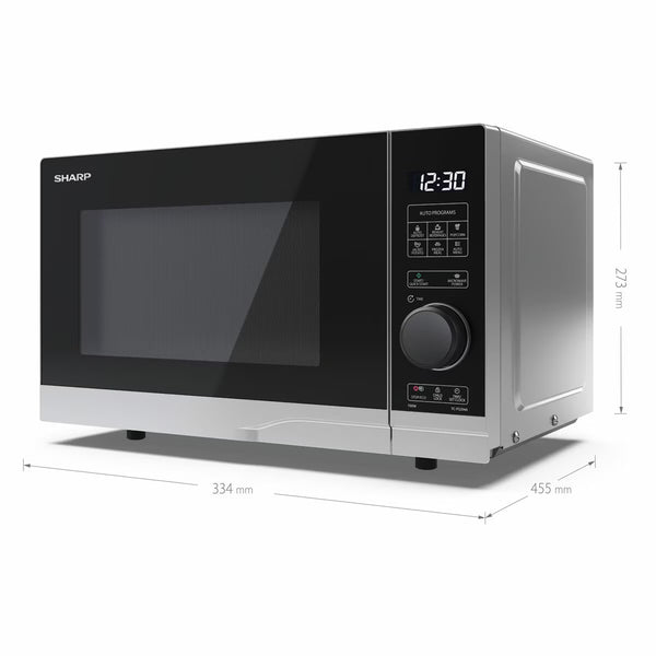 Sharp 20 Litre 700W Solo Digital Microwave, YC-PS204AU-S