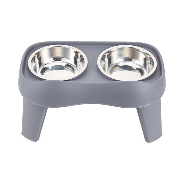 Dog Bowls with Stand, Adjustable Raised Dog Bowl for Large Dogs, Dog Feeding Station with 2 Stainless Steel Dog Bowls, Non-Slip elevated dog bowls