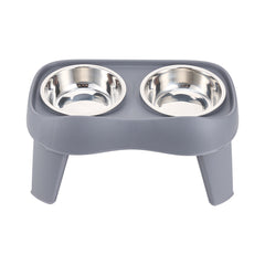 Dog Bowls with Stand, Adjustable Raised Dog Bowl for Large Dogs, Dog Feeding Station with 2 Stainless Steel Dog Bowls, Non-Slip elevated dog bowls