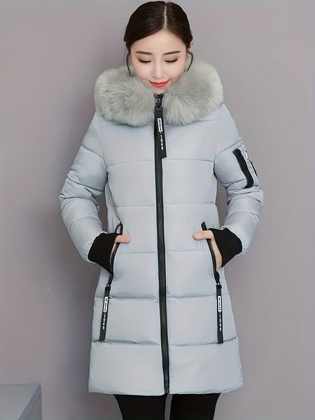 Women's thick and warm winter coat - Cold-proof jacket, suitable for daily and formal occasions - Fashionable outerwear, Women's winter clothing, formal coat, casual coat, mid-length design, easy to care for material, durable fabric