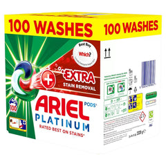 Ariel Platinum Plus Extra Stain Removal Pods, 120 Pods