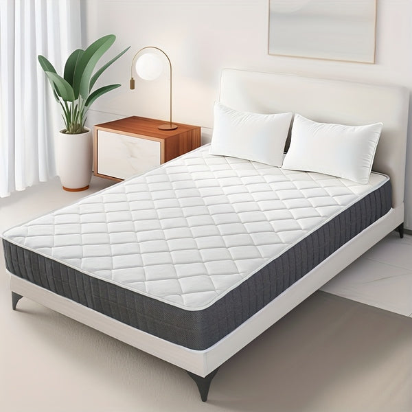 20Cm Medium-Firm Spring Hybrid Double Mattress Featuring Silent Innerspring And Pocket Springs for Comfortable Sleep, Available in All Sizes - Single/Small Double/Double, Mattress Delivered in a Box