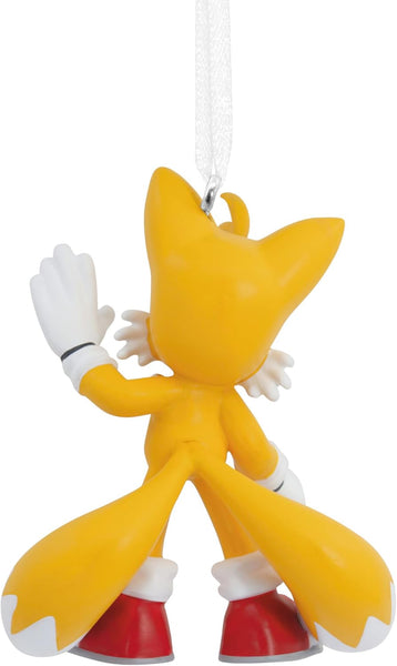 Hallmark Tails Hanging Ornament, Sonic the Hedgehog Tree Decoration, Resin, Gifts for Christmas