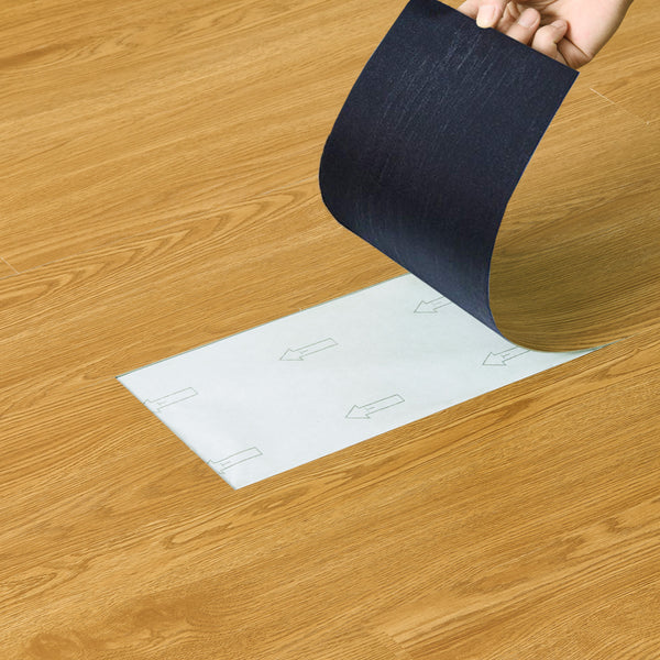 Self Adhesive Vinyl Flooring, Floor Planks with Wood Effect, 36pcs Waterproof PVC Floor Tiles for Bathroom Kitchen and All Flat Floor, Stick On Floor Tiles, 91.5x15.2cm 5m²