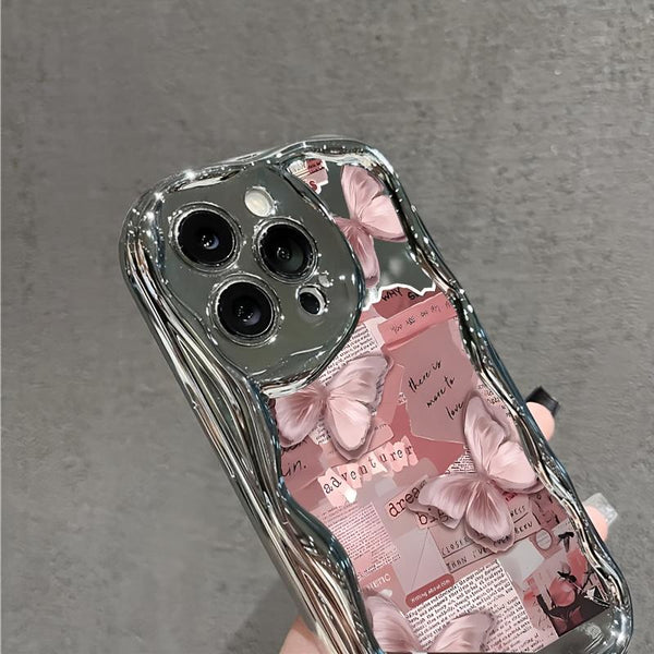 1 Cute and Stylish Thick Shockproof Phone Case, Electroplated Cream Soft Cover Suitable for Various iPhone Models Including 17/16/15/14/13/12 Cases/11 Pro Max/Plus/X/8/7- Popular Birthday Gift Business Present Durable Anti-Stain Anti-Fingerprint,