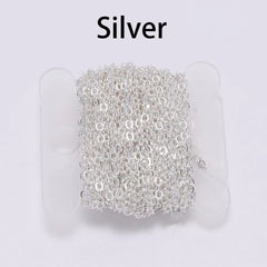 5 M/Lot Gold/Bronze Plated Necklace Chain for Jewelry Making Findings DIY Necklace Chains Materials Handmade Supplies
