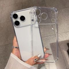 Phone Case - Transparent Anti-Drop Case for Iphone 17, 17 Air, 17 Pro, And 17 Pro Max Featuring a Buffer Angle Bumper. This Soft, Thin Cover Is Impact-Resistant And Shockproof, Designed for Durability While Maintaining a Slim Profile