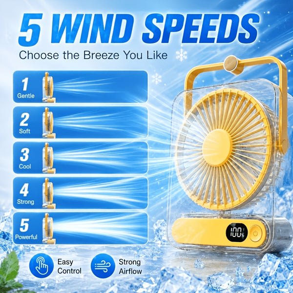 USB Rechargeable Mini Fan with High Speed Airflow And Long Battery Life for Study Office Commuting And Travel
