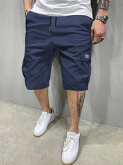 3pcs Men'S Casual Loose Cargo Shorts - Featuring Large Pockets And Letter Prints, Machine Washable Non-Stretch Fabric, Durable Design, Outdoor Style, Street Fashion, a Summer Wardrobe Essential