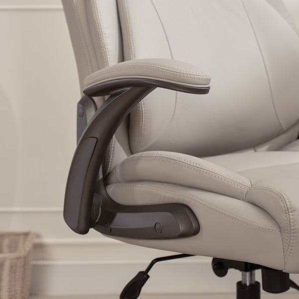 La-Z-Boy Air Lumbar Manager'S Office Chair with Flip up Arms, Beige