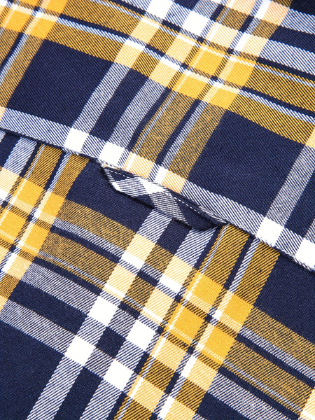 New  Brushed Plaid Flannel Men's Long Sleeve Shirt, Two-Tone Design, Thickened Autumn Casual Shirt for Men's Daily Vacation Streetwear, Comfortable Fit