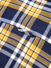 New  Brushed Plaid Flannel Men's Long Sleeve Shirt, Two-Tone Design, Thickened Autumn Casual Shirt for Men's Daily Vacation Streetwear, Comfortable Fit