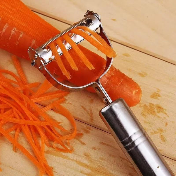 Peeler， 3 in 1 Potato Peeler/Vegetable & Julienne Slicer. Carrot and All Kinds of Veg & Soft Skinned Fruit. Stainless Steel