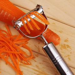 Peeler， 3 in 1 Potato Peeler/Vegetable & Julienne Slicer. Carrot and All Kinds of Veg & Soft Skinned Fruit. Stainless Steel