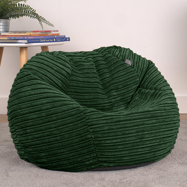 Corduroy Kids Bean Bag Chair with Filling Included - Lightweight Comfortable Beanbag Seat - Machine Washable Childrens Beanbag Furniture for Girls & Boys - 67 x 52cm